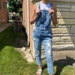 Blue jean overalls!